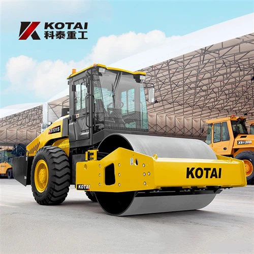 10 tòn idwolik yon sèl tanbou Vibration roulo ak motè Weichai